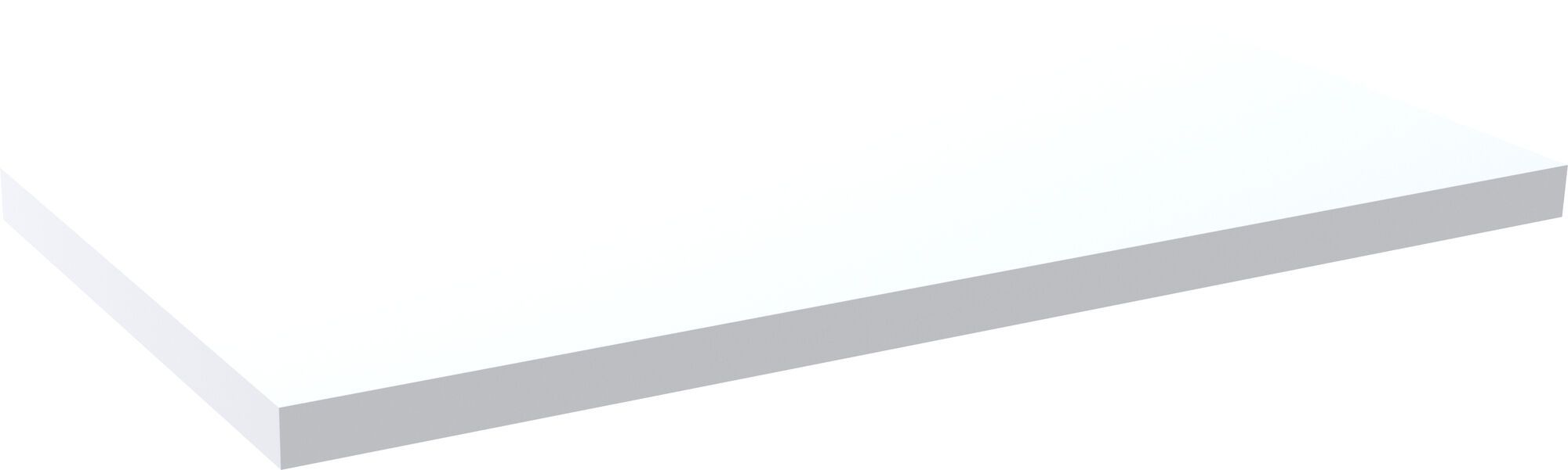 Topblad 91 cm wit hoogglans