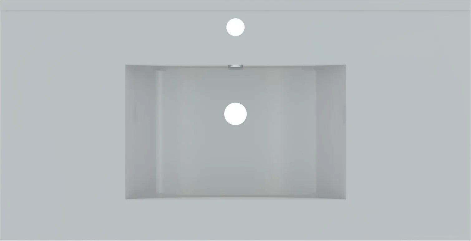 Dahlia wastafel 90 cm wit, 1 kraangat