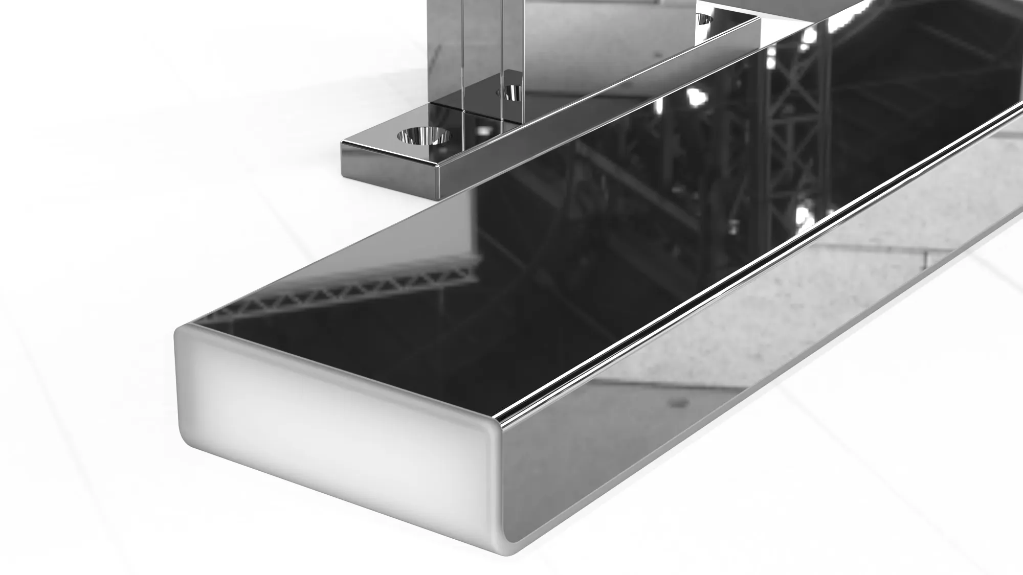 Celia LED lamp 30 cm chroom