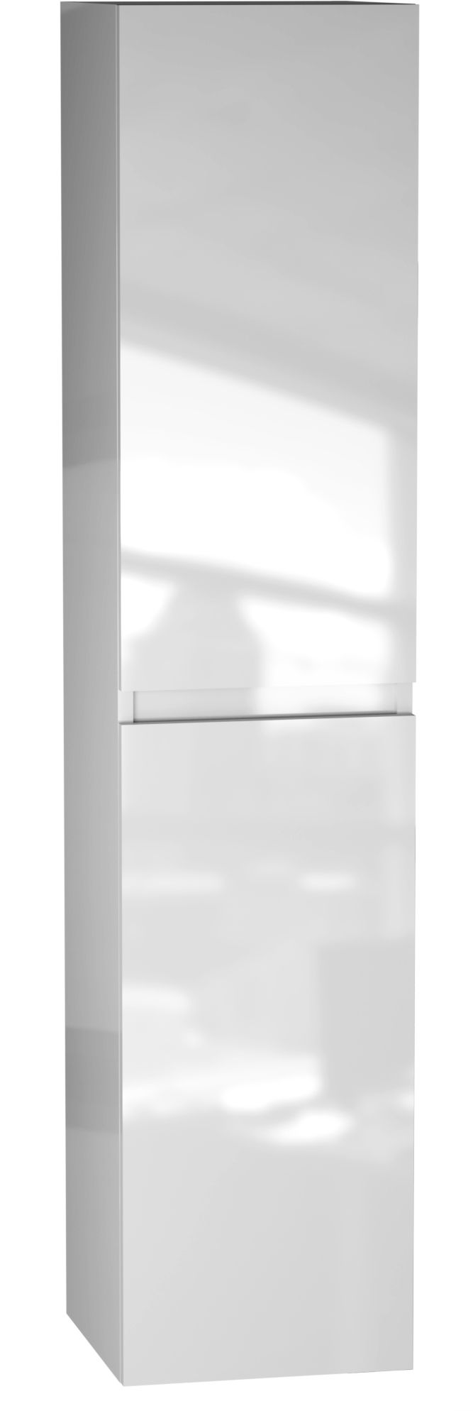 Lucido kolomkast 160 cm wit hoogglans MDF
