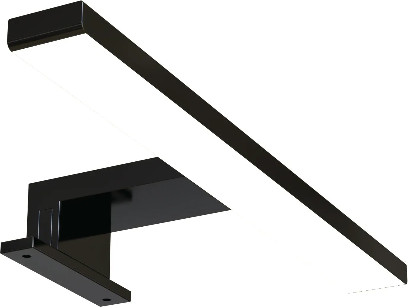 Celia LED spiegel lamp 30 cm mat zwart