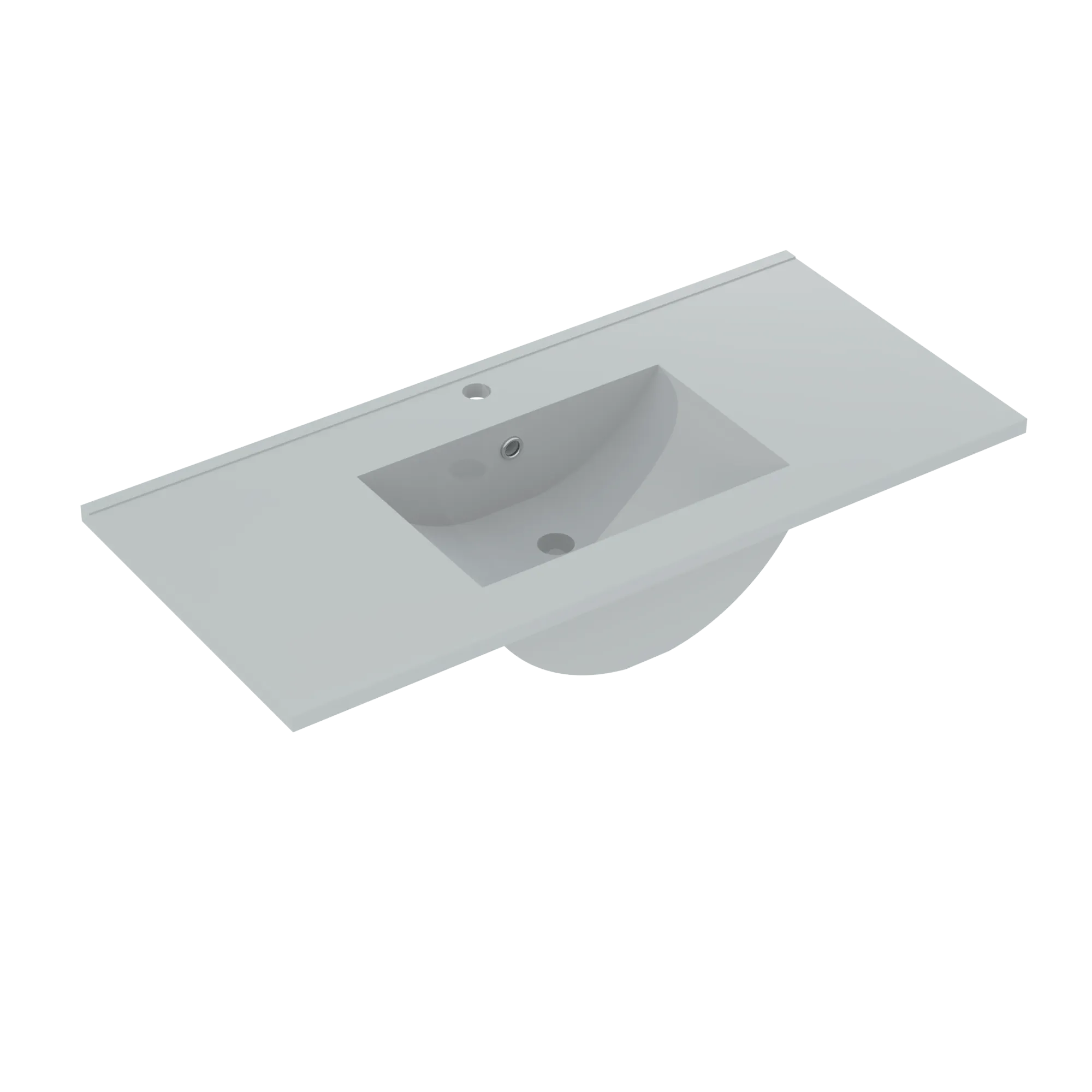 Dahlia wastafel 100 cm wit, 1 kraangat