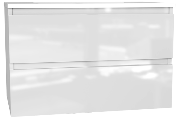 Lucido onderkast 80 cm wit hoogglans MDF