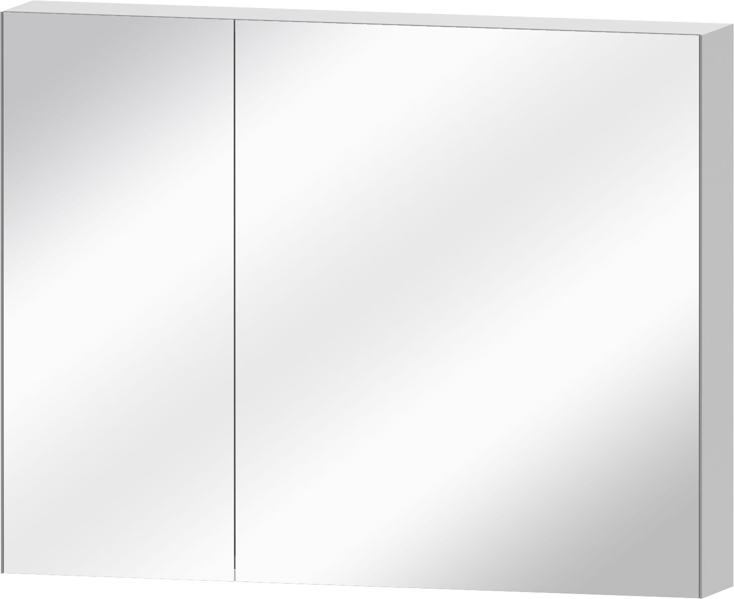 Rosella spiegelkast 90 cm aluminium look