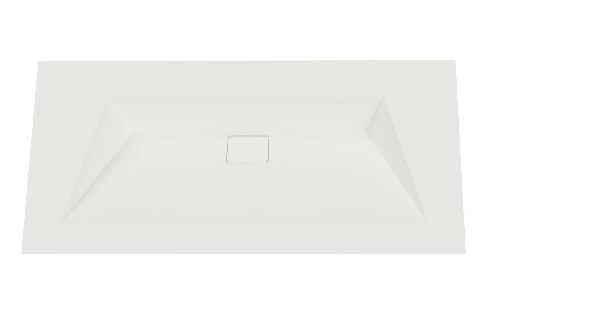 Designo+ wastafel 100cm wit zonder gat
